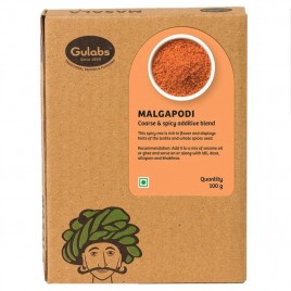Gulabs Malgapodi Coarse & Spicy Additive Blend  Box  100 grams